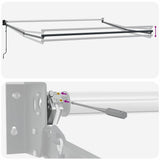 Tenda da Sole Antracite 3 x 2,5 m Metallo