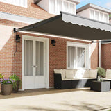 Tenda da Sole Antracite 5 x 3 m Metallo