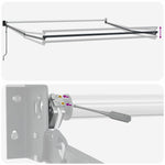 Tenda da Sole Antracite 5 x 3 m Metallo