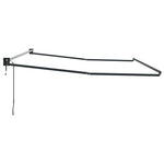 Tenda da Sole Antracite 5 x 3 m Metallo