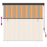 Tenda a Rullo Esterna Rigato Giallo e blu 180 x 250 cm Tessuto