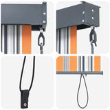 Tenda a Rullo Esterna Rigato Giallo e blu 200 x 250 cm Tessuto