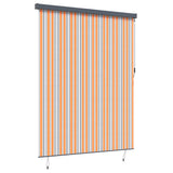 Tenda a rullo Giallo e Blu 200 x 250 cm Tessuto e Alluminio
