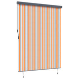 Tenda a rullo Giallo e Blu 200 x 250 cm Tessuto e Alluminio