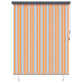 Tenda a rullo Giallo e Blu 200 x 250 cm Tessuto e Alluminio