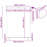 Tenda a rullo Giallo e Blu 200 x 250 cm Tessuto e Alluminio