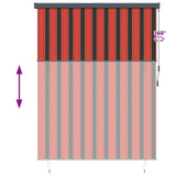 Tenda a Rullo Esterna arancione e marrone 200 x 250 cm Tessuto