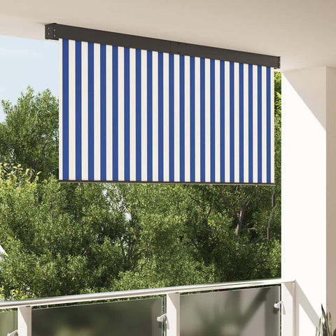 Tenda a Rullo Esterna Striped Blu e bianco 220 x 250 cm Tessuto