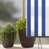 Tenda a Rullo Esterna Striped Blu e bianco 220 x 250 cm Tessuto