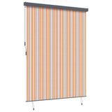 Tenda a rullo Giallo e Blu 200 x 250 cm Tessuto e Alluminio