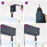 Tenda a Rullo Esterna Rigato Giallo e blu 220 x 250 cm Tessuto