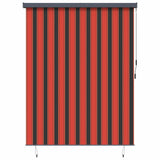 Tenda a Rullo Esterna arancione e marrone 220 x 250 cm Tessuto