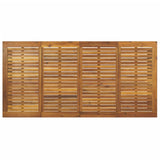 Tavolo Giardino con Gambe a U 200x90x75cm Legno Massello Acacia