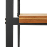Sedie Giardino Impilabili 2 pz Legno Massello Acacia e Metallo