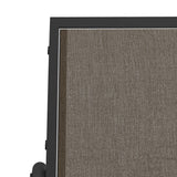 Sedie a Dondolo Giardino 2pz Marroni 61x76x87 Textilene Acciaio