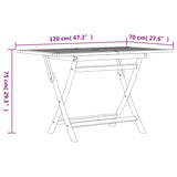 Set da Pranzo da Giardino 7 pz in Legno Massello di Teak