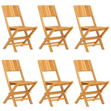 Set da Pranzo da Giardino 7 pz in Legno Massello di Teak