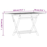 Set da Pranzo da Giardino 7 pz in Legno Massello di Teak