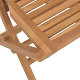 Set da Pranzo per Giardino 5 pz in Legno Massello di Teak