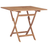 Set da Pranzo per Giardino 5 pz in Legno Massello di Teak