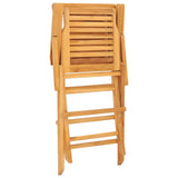 Sedie da Giardino Pieghevoli 8pz 56x63x90cm Legno Massello Teak