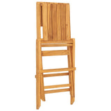 Sedie da Giardino Pieghevoli 8pz 47x62x90cm Legno Massello Teak