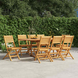 Sedie da Giardino Pieghevoli 8pz 47x62x90cm Legno Massello Teak
