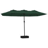 Ombrellone a Doppia Testa Verde 449x265 cm