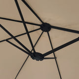 Ombrellone a Doppia Testa Tortora 449x265 cm