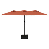 Ombrellone a Doppia Testa Terracotta 449x265 cm
