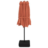 Ombrellone a Doppia Testa Terracotta 449x265 cm