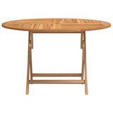 Tavolo da Giardino Pieghevole 110x75 cm Legno Massello di Teak
