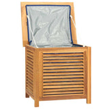 Contenitore Giardino con Borsa 60x50x58cm Legno Massello Teak
