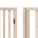 Cancello per Cani Pieghevole 6 Pannelli 480 cm Legno di Pioppo