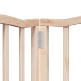 Cancello per Cani con Porta Pieghevole 9 Pannelli 450 cm Pioppo