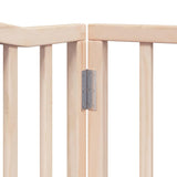 Cancello per Cani Pieghevole 6 Pannelli 480 cm Legno di Pioppo