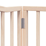 Cancello per Cani Porta Pieghevole 8 Pannelli 640 cm in Pioppo