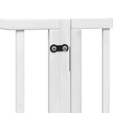 Cancello Cani Porta Pieghevole Bianco 12 Pannelli 960 cm Pioppo