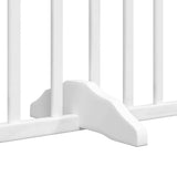 Cancello Cani Porta Pieghevole Bianco 6 Pannelli 480 cm Pioppo
