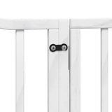 Cancello Cani Porta Pieghevole Bianco 10 Pannelli 800 cm Pioppo