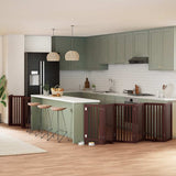 Cancello Cani Porta Pieghevole Marrone 12 Pannelli 600cm Pioppo