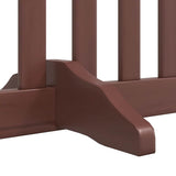 Cancello Cani Porta Pieghevole Marrone 12 Pannelli 960cm Pioppo