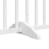 Cancello Cani Porta Pieghevole Bianco 15 Pannelli 750 cm Pioppo