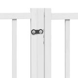 Cancello Cani Porta Pieghevole Bianco 12 Pannelli 600 cm Pioppo