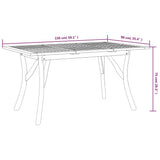 Tavolo da Giardino 150x90x75 cm Legno Massello di Acacia