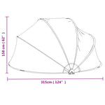 Cupola per Piscina Rotonda 315x158 cm PVC