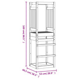 Torre da Gioco 53x46,5x169 cm in Legno di Pino Impregnato