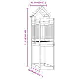 Torre da Gioco 52,5x110,5x214 cm in Legno Massello di Douglas