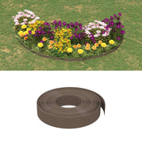 Bordature da Giardino 5 pz Marroni 10 m 10 cm in Polietilene