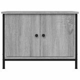 Mobile TV con Ante Grigio Sonoma 60x35x45 cm Legno truciolato